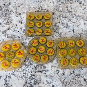 Handmade coasters with resin and Topochico bottle caps !